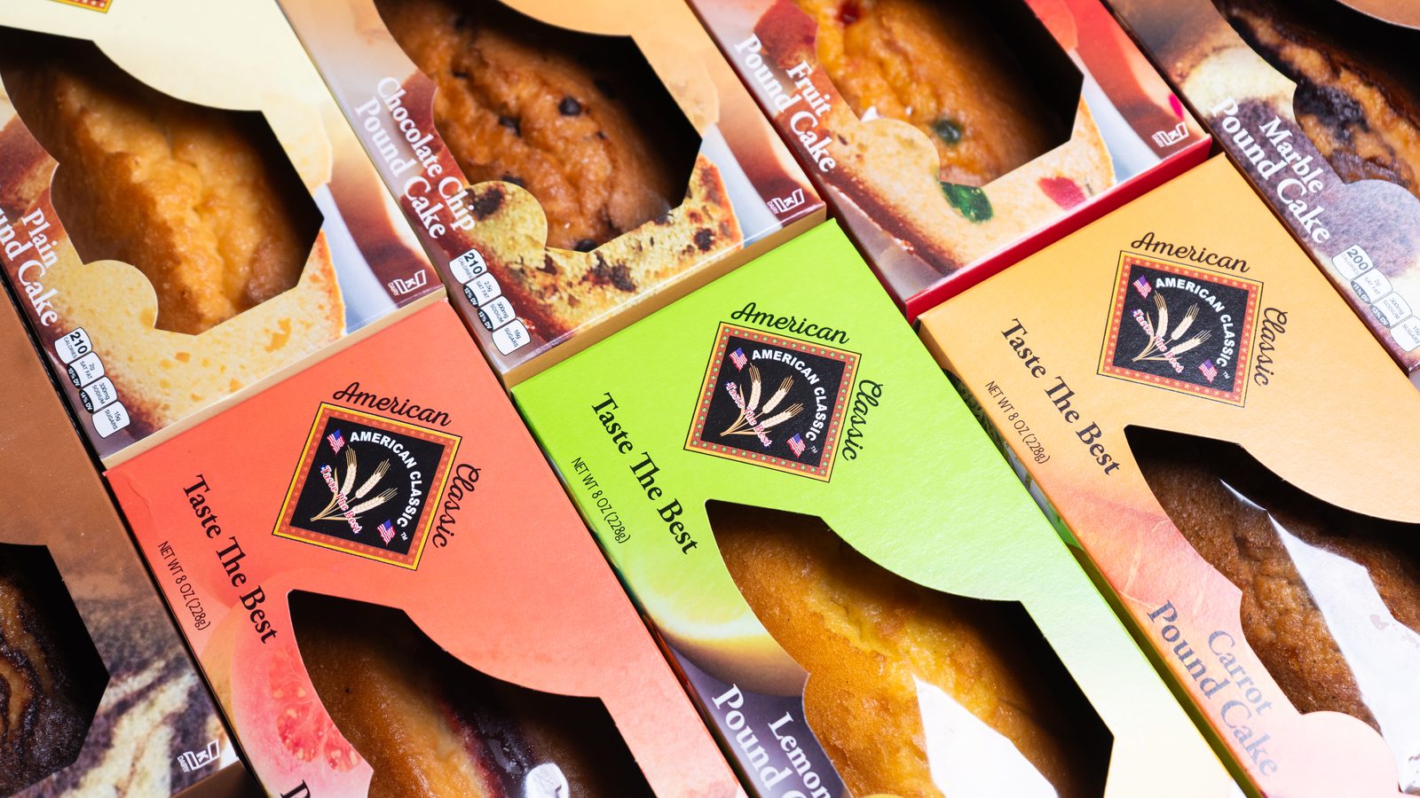 American Classic boxed pound cakes